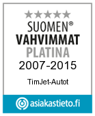 Suomen vahvimmat Platina 2007-2015. TimJet Autot.